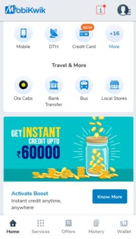 Mobikwik loan apply