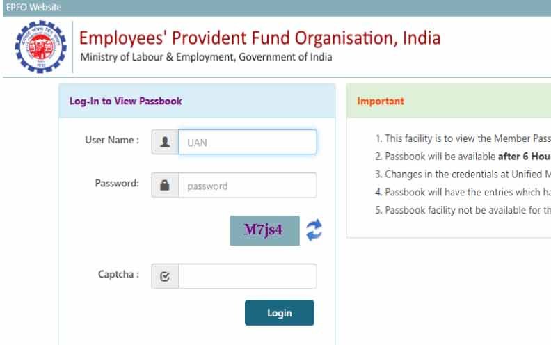 Withdrawal PF Account Money Online