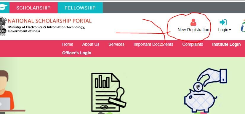 Central Government scholarship scheme online apply