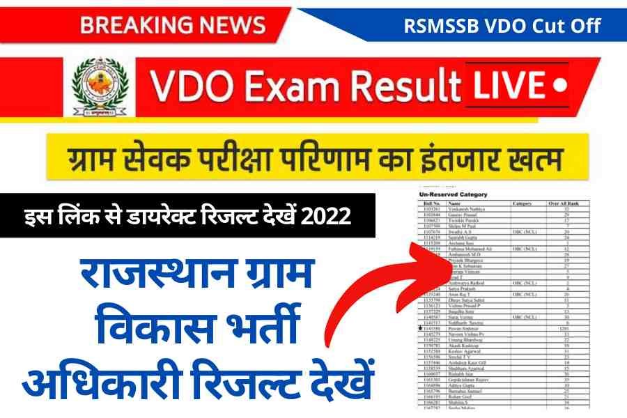 Rajsthan VDO Result